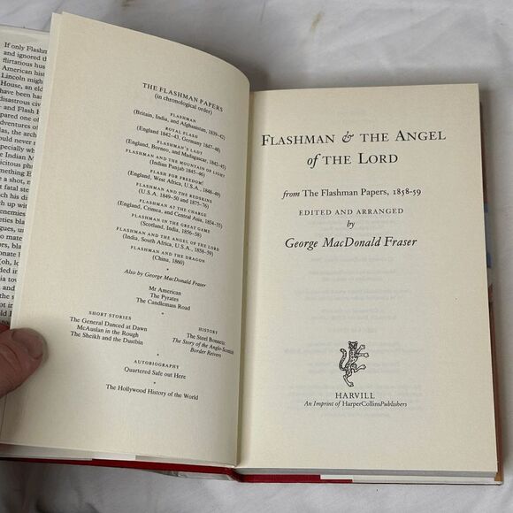 FLASHMAN AND THE ANGEL OF THE LORD - 1ST. ED. SIGNED BY GEORGE MACDONALD FRASER - Picture 7 of 9